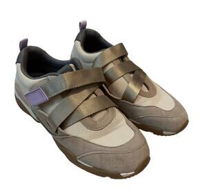 Vionic Walk Slim Gia Sneaker Women's 9.5 Vapor Gray Strap Walking Shoes